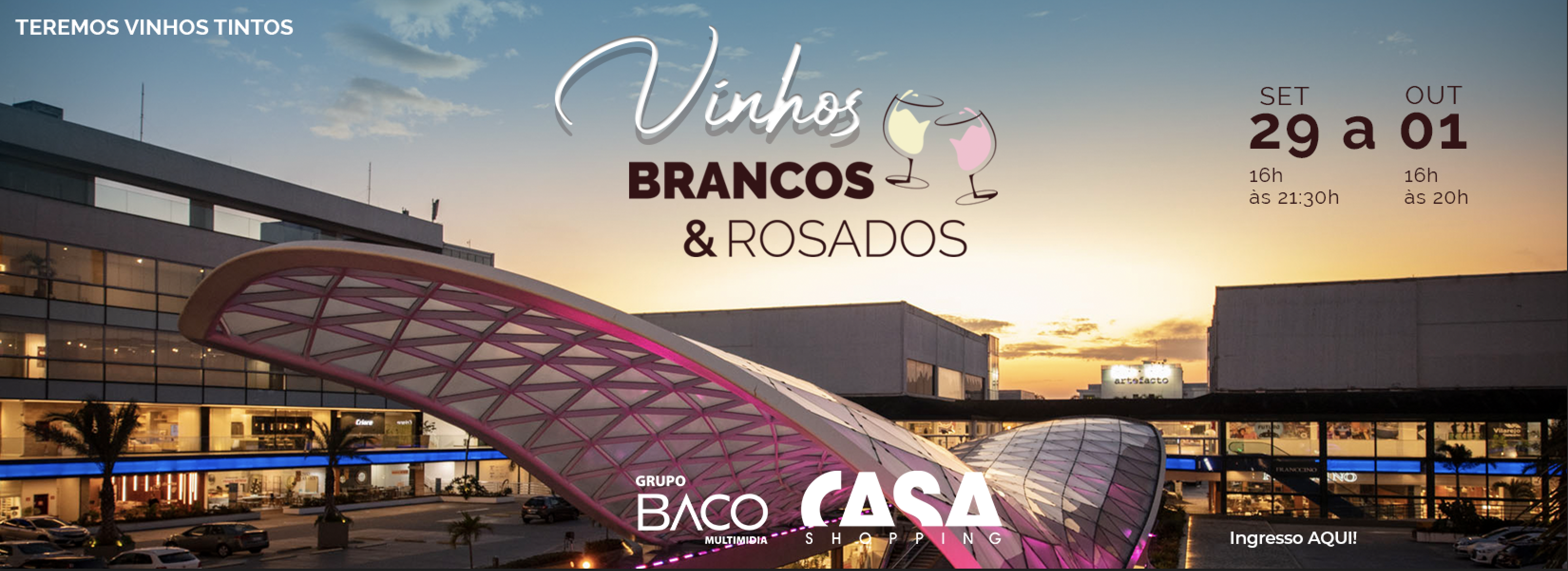 Evento Vinho Brancos e Rosados