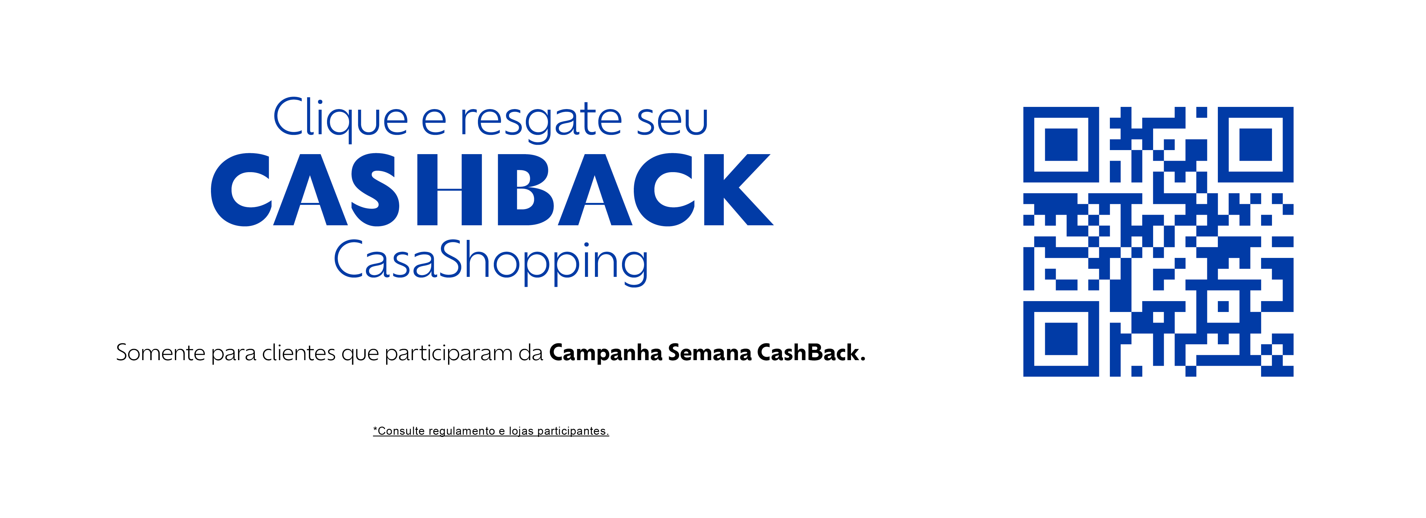 Semana Cashback 2024 - Resgate - Outubro