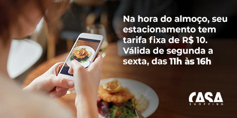 Gastronomia + Estacionamento com Desconto