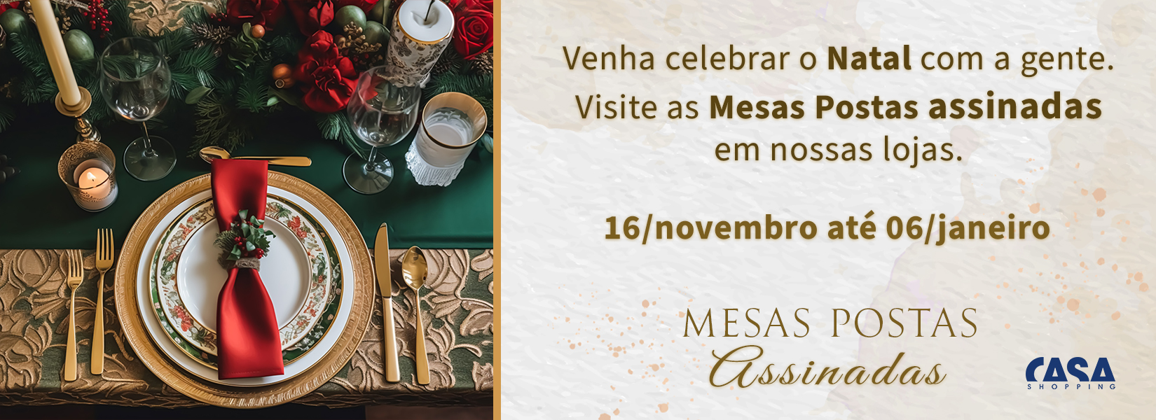 Mesas Postas Assinadas
